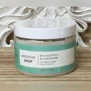 BBW Breathe Deep Eucalyptus & Lavender Salt Body Scrub with Vitamin E
